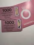 Подарунковий сертифікат Pandora