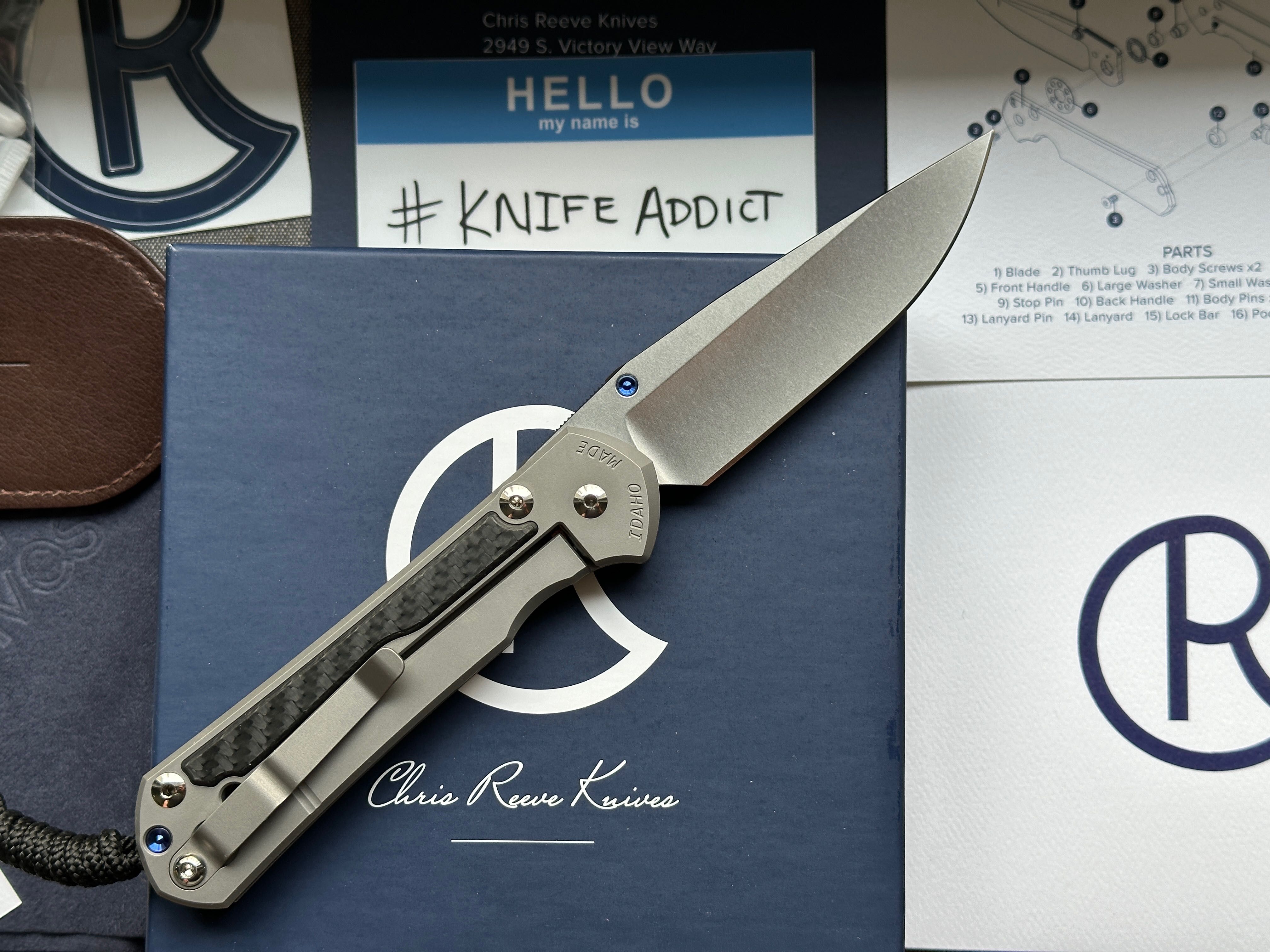 Nowy nóż CRK Large Sebenza 31 Carbon Fiber Magnacut