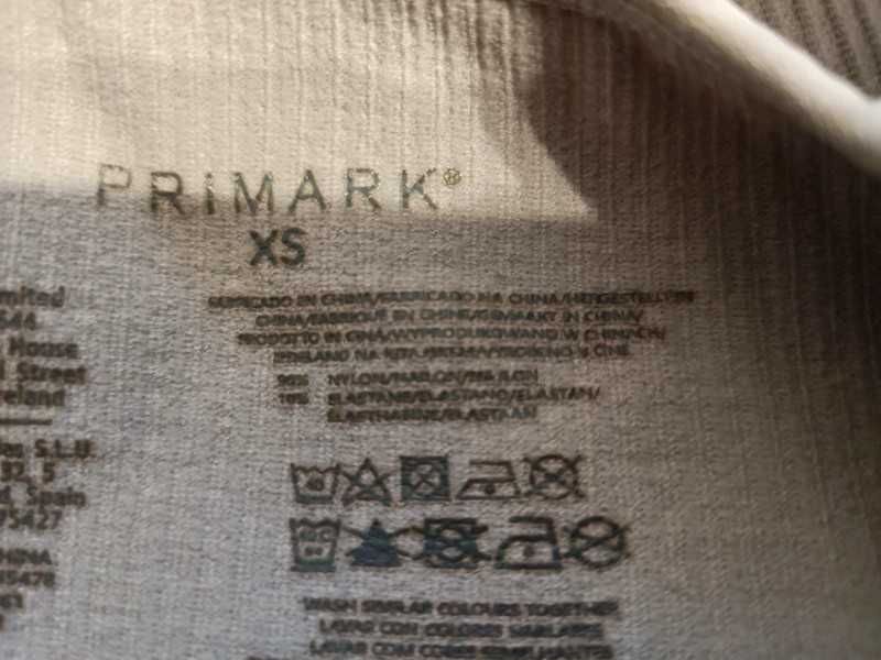 Koszulka crop top beżowy elastyczny w paski