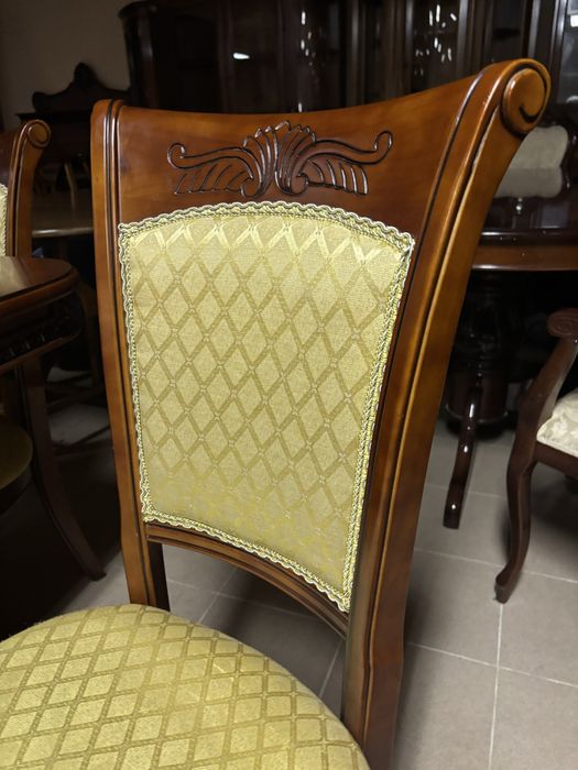 Stylowy Rozkładany Stół + 8 krzeseł 14 osób 350 cm Meble Stylowe sklep