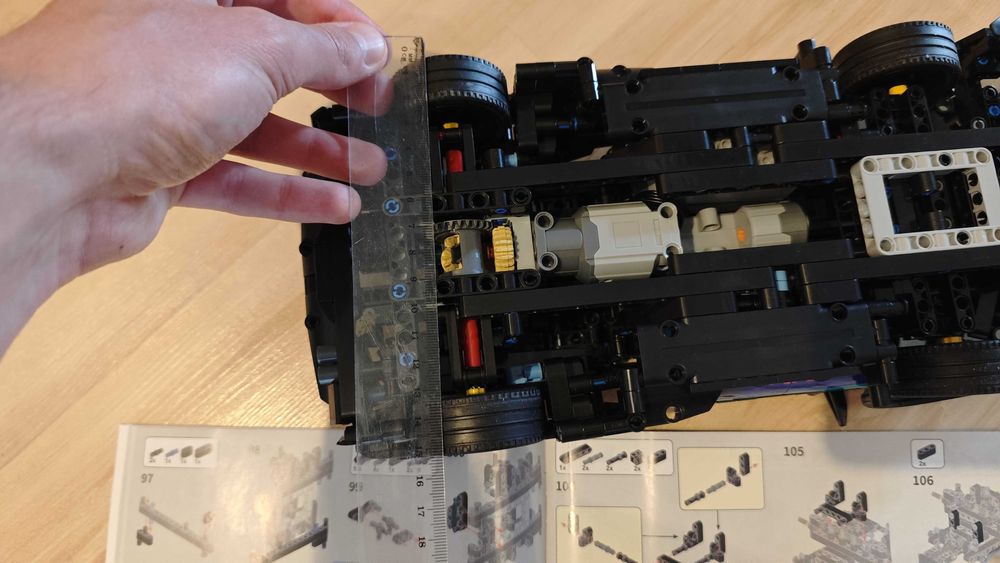 Auto klocki jak LEGO zdalnie sterowane RC samochód 1280 klocków 35cm