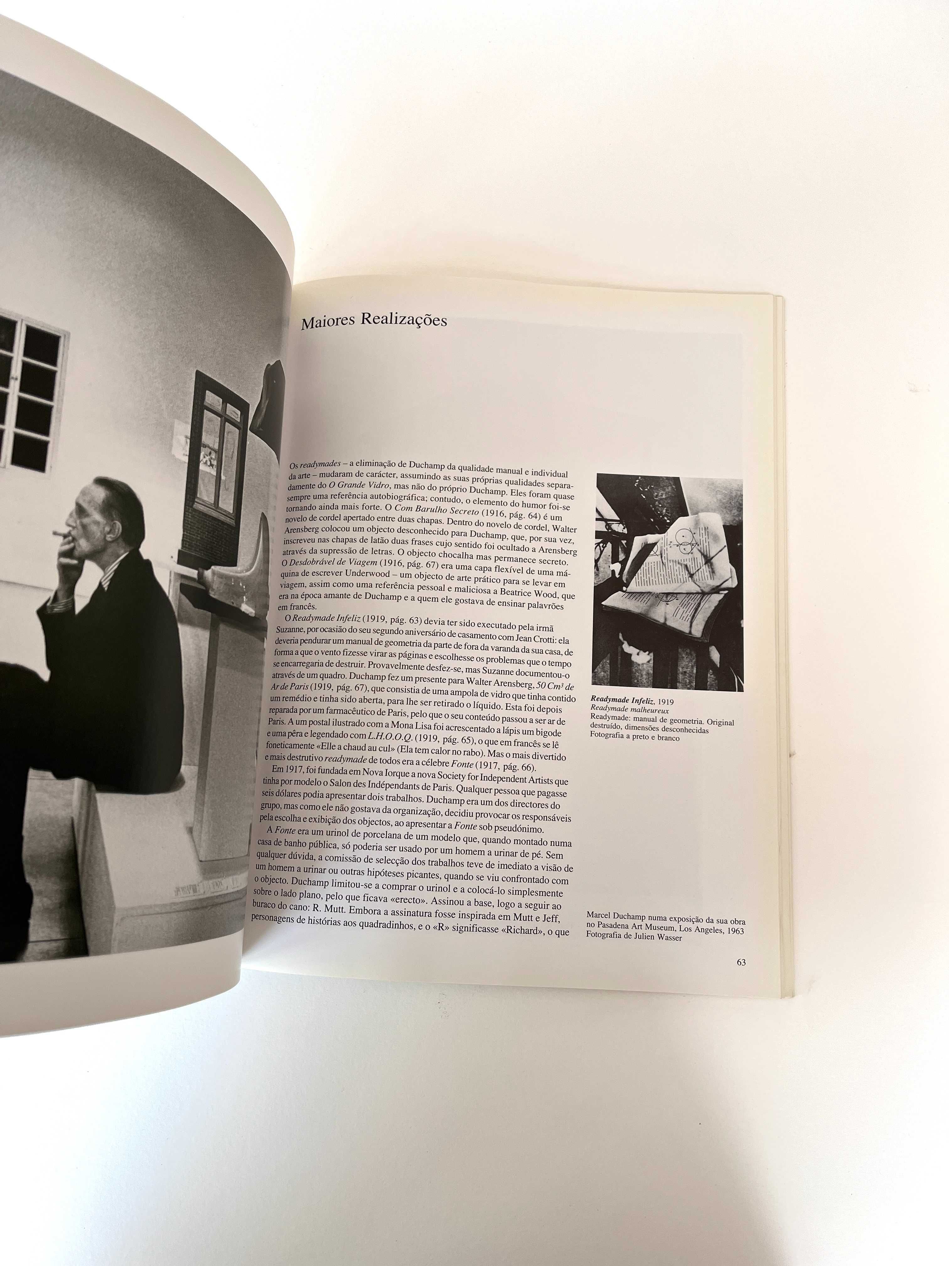 Duchamp A arte como contra-arte Janis Mink Taschen Livro 1996