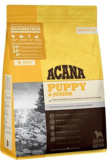 Pełnowartościowa karma z witaminami dla szczeniąt - Acana Kurczak 2kg