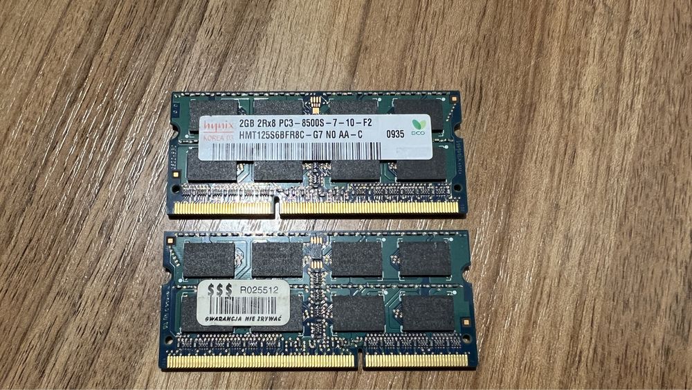Оперативна пам'ять для ноутбука SODIMM 2Gb DDR3 1066MHz Hynix