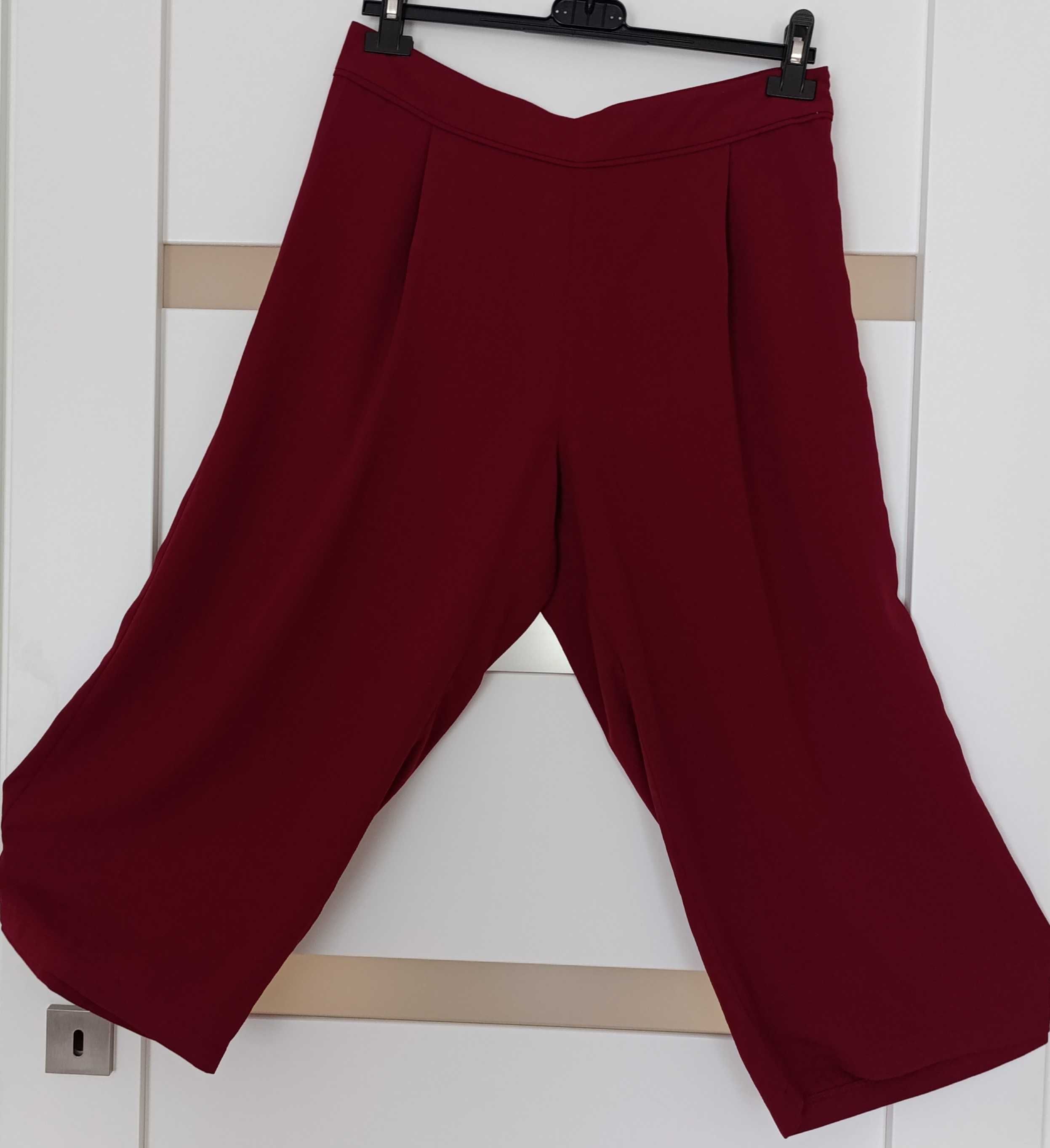 Bordowe kuloty na lato r. 38 (M)