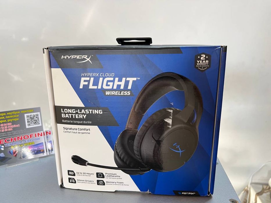 Ігрова гарнітура HyperX Cloud Flight Black Blue