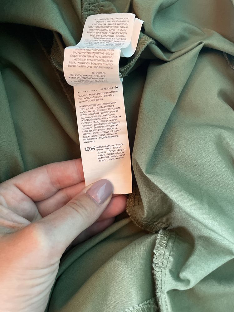 Reserved r.36 spódnica khaki/zieleń jak nowa