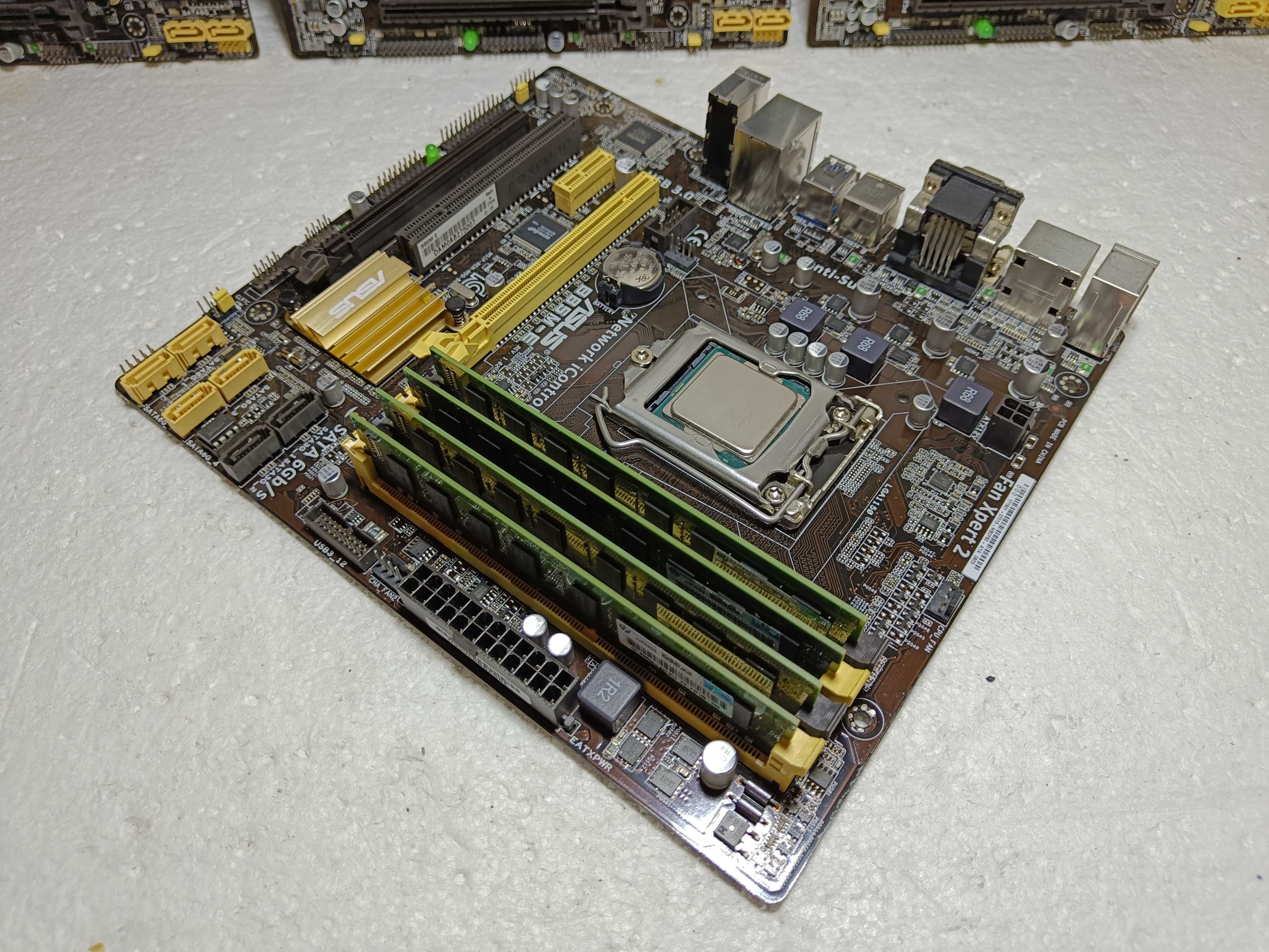 КОМПЛЕКТ Материнка ASUS B85M-E + проц i5 4590 + ОЗУ 16GB DDR3 LGA1150