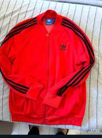 Casaco novo adidas vermelho e preto L