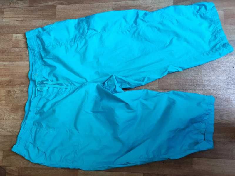 Bm Casual r 52 turkusowe rybaczki bawełna plus size