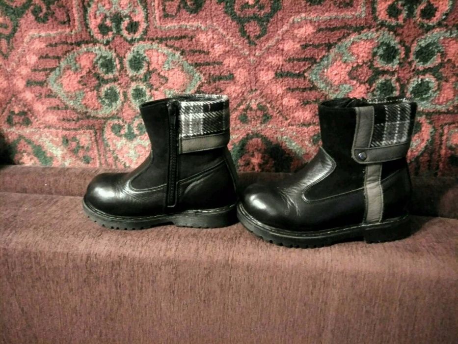 Ботинки зимние для мальчика из натуральной кожи