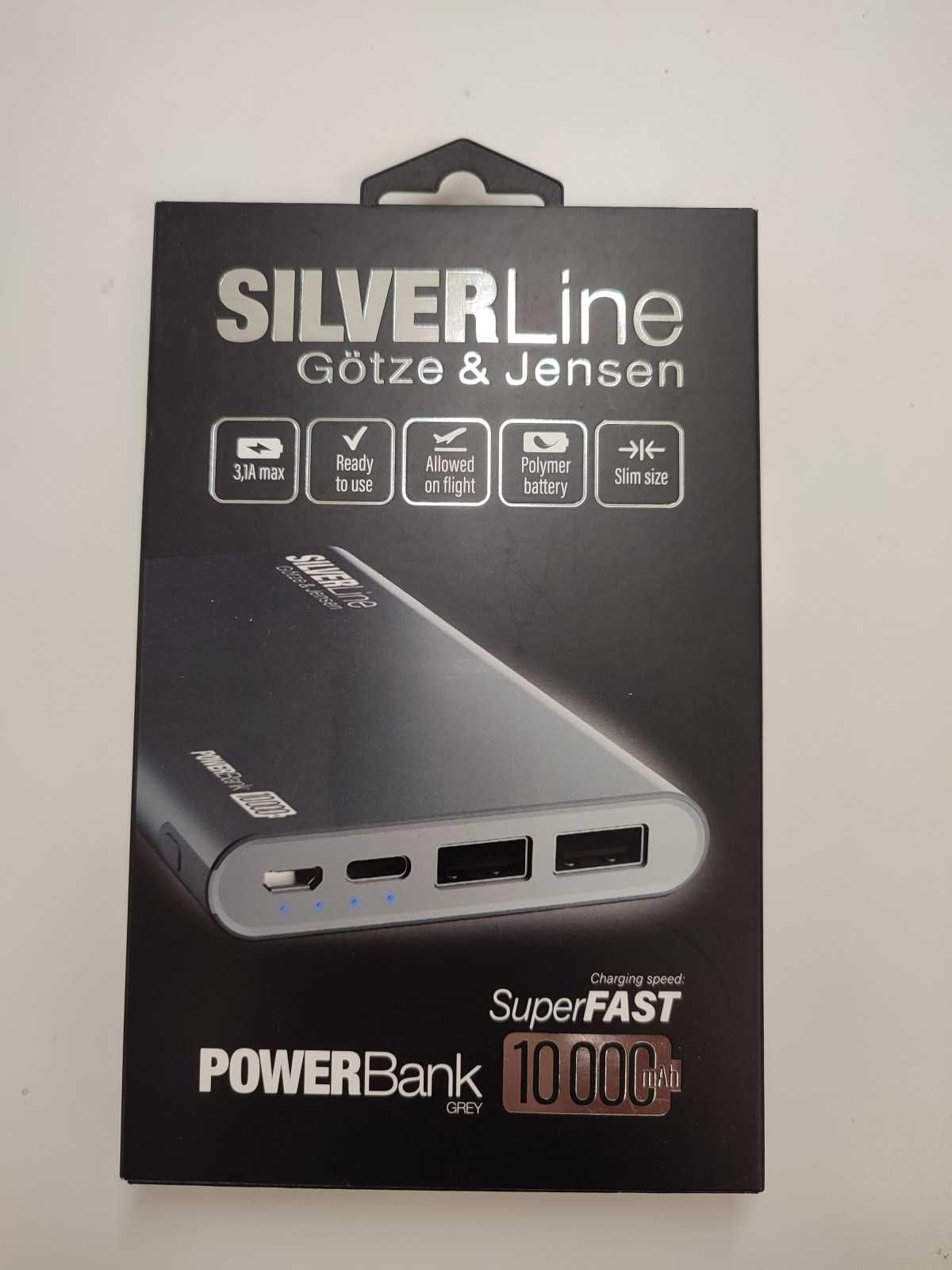 Powerbank Gotze&Jensen Silverline 10000 mAh USB-C