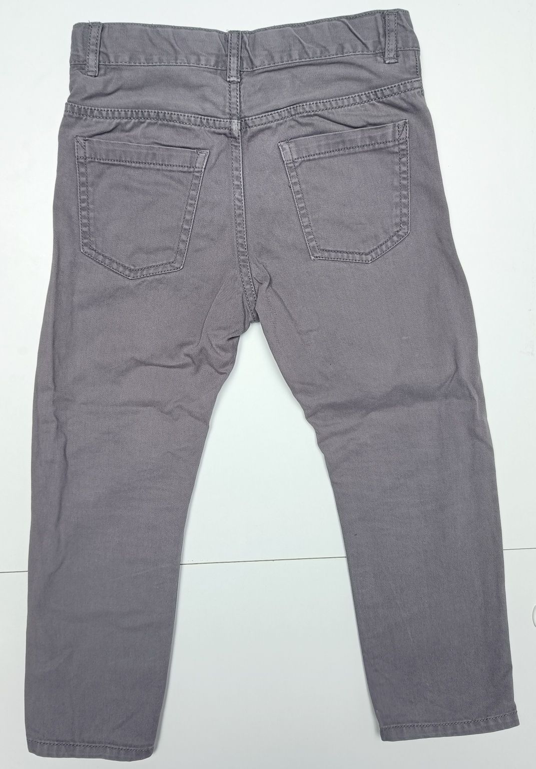 Szare spodnie chłopięce Slim Fit, chinosy, H&M, rozmiar 110
