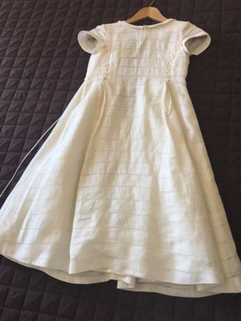 Vestido de cerimónia ideal para casamento Catequese Baptizado menina