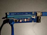 Райзер майнинга PCI-E riser pce164p-n03 ver 006 и райзер M.2 to PCI-E