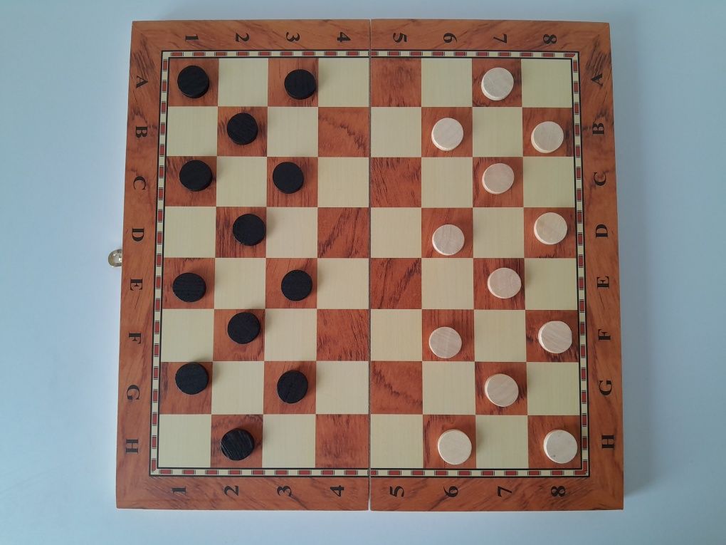 Дерев'яні шахи, шашки нарди Набор 3 в 1 шахматы, шашки, нарды