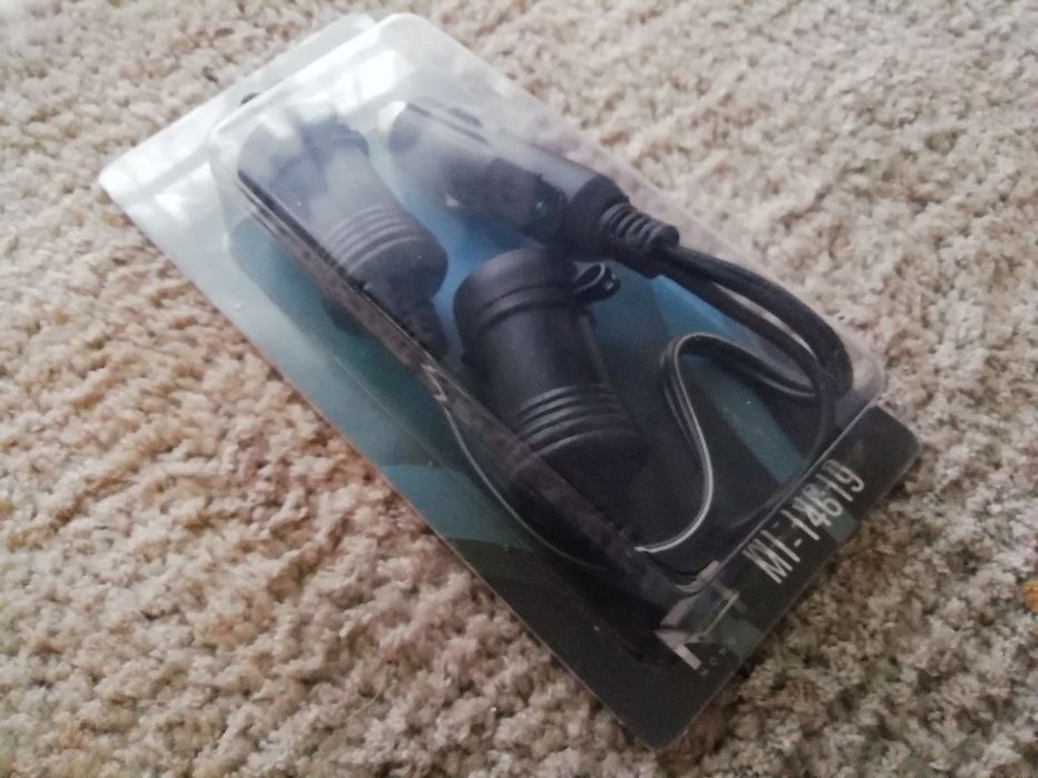 Extensão Dupla 12/24v (Ficha isqueiro) - Portes grátis