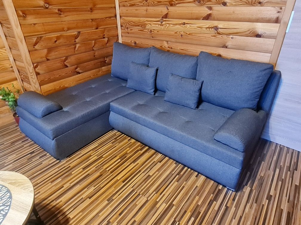 Śliczny jak nowy naroznik prawo lewo stronny funkcja spania łózko sofa