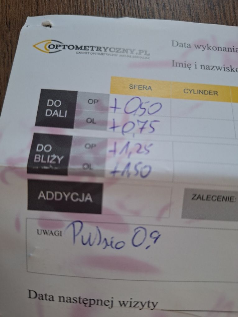 Okulary korekcyjne Pillow damskie