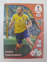 Andreas Granqvist Panini Russia 2018.Fan's Favourite.398