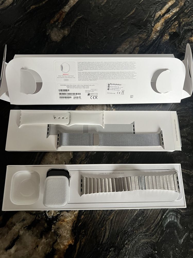 Apple Watch 7 45 mm Silver Stainless Steel