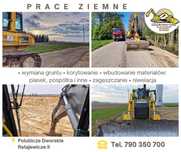 Prace ziemne, nasypy, wymiana gruntu, podbudowy.