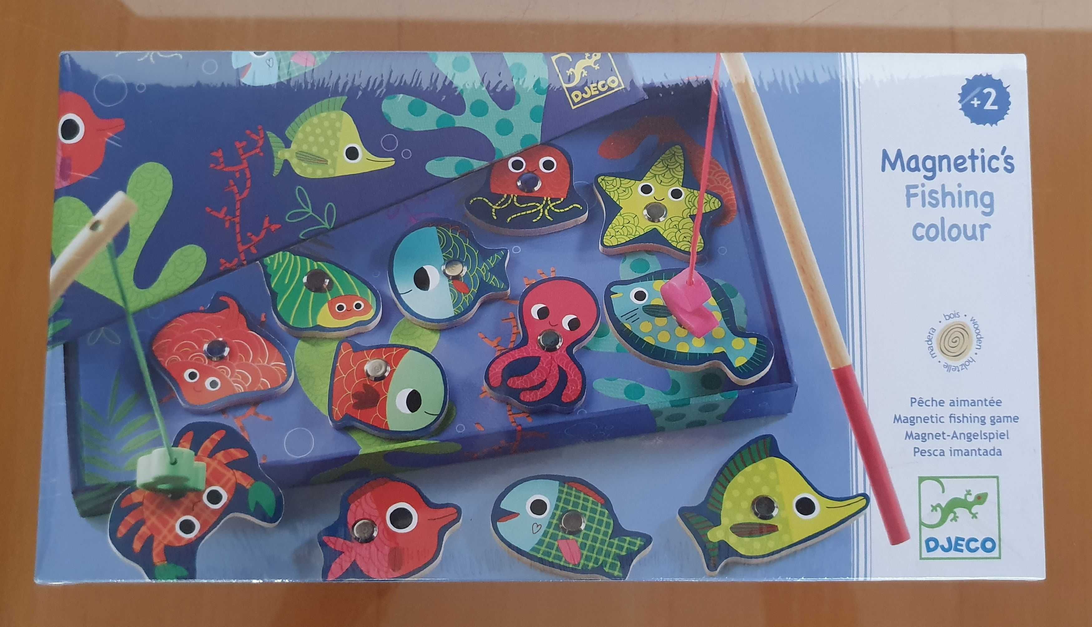 WĘDKOWANIE łowienie magnetyczne / Colour gra edukacyjna Djeco 01653