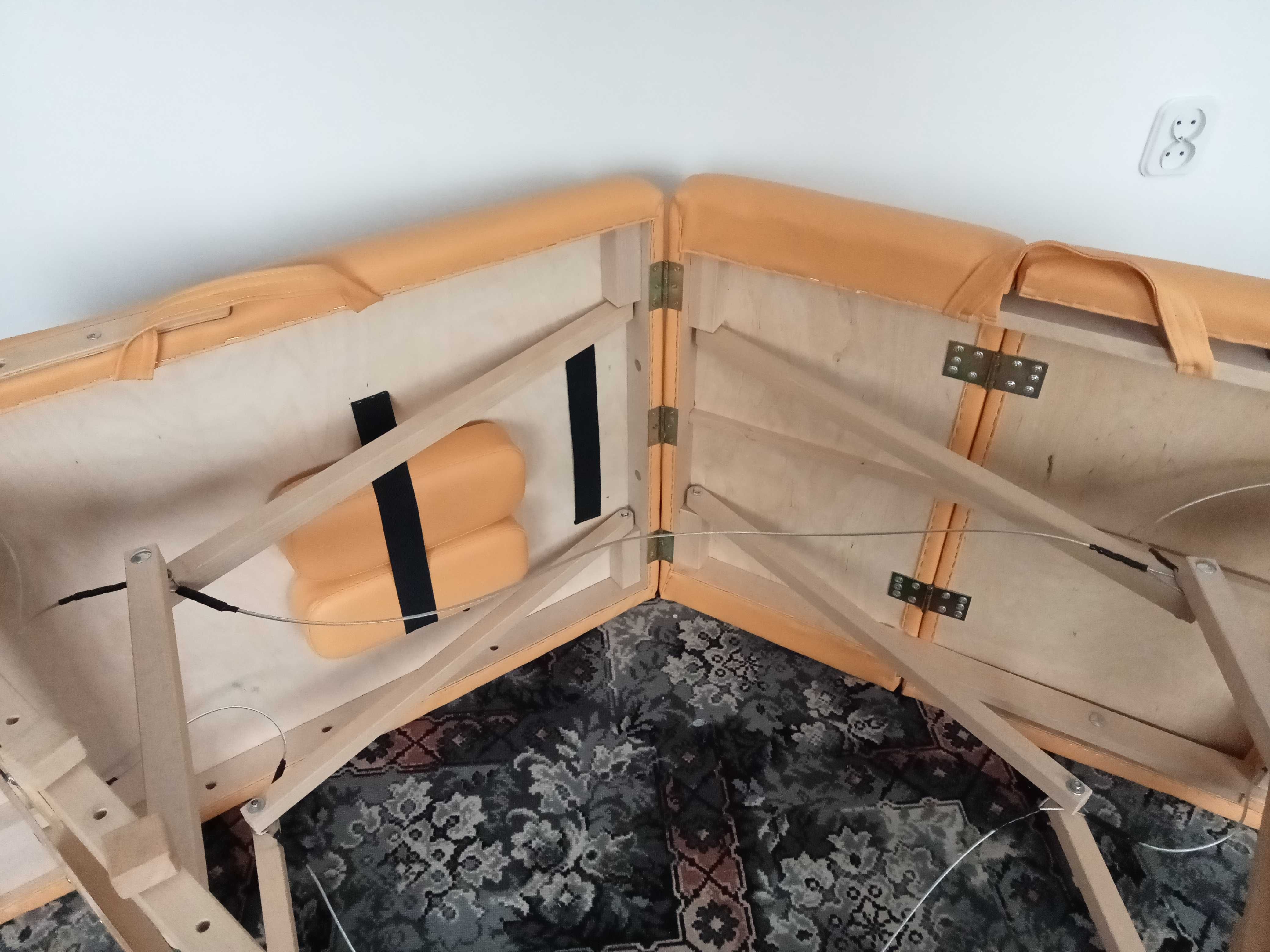 łóżko do masażu drewniane składane przenośne
