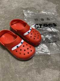 Crocs mcqueen + джибитси в подарок | крокс | тапочки літні