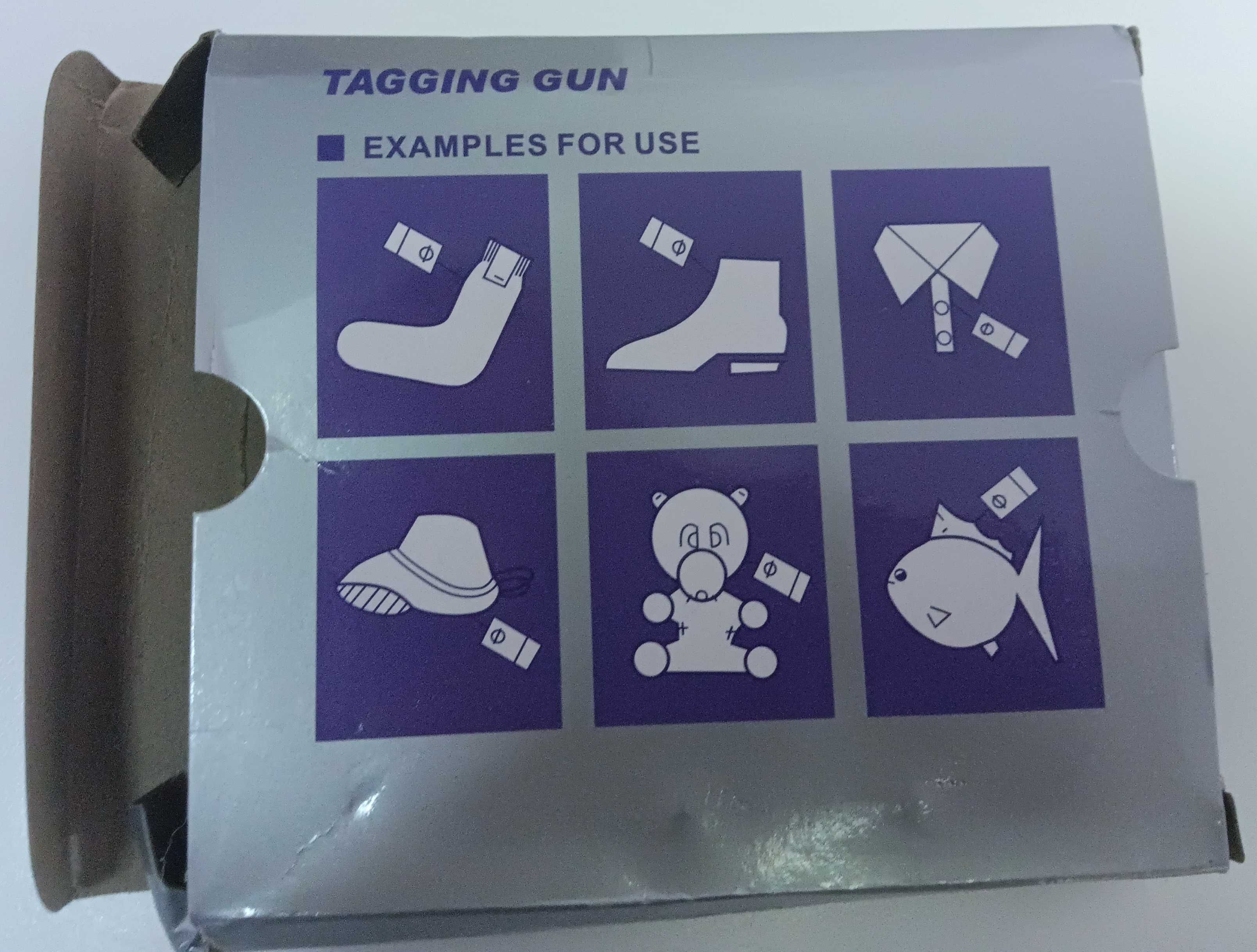 Pistola de etiquetagem com grampos e agulhas (Nova)