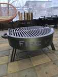 Кострова чаша, чаша для вогню з грилем Fire Pit Grill 50см.