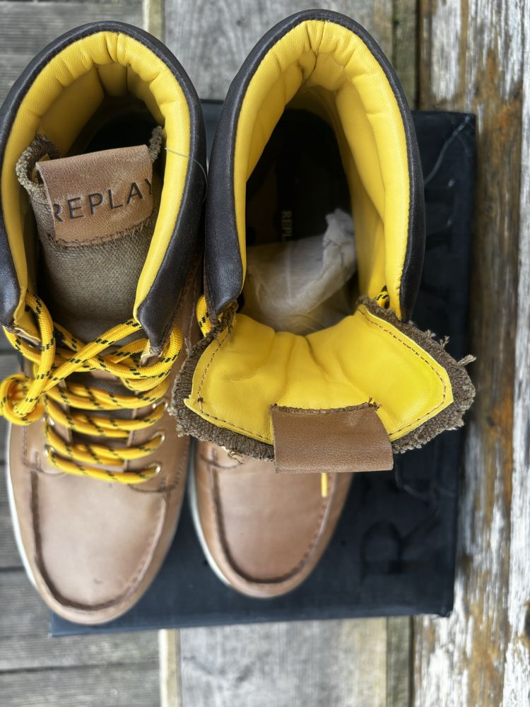 Botas em pele Replay 41