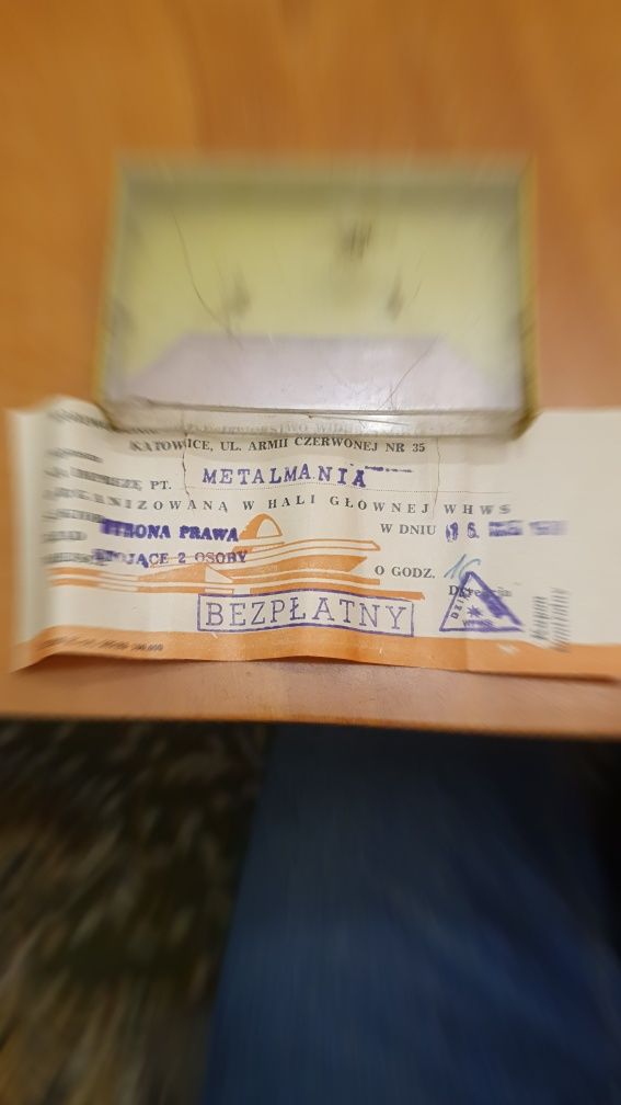 Bilety kolekcjonerskie na koncerty metalowych zespołów