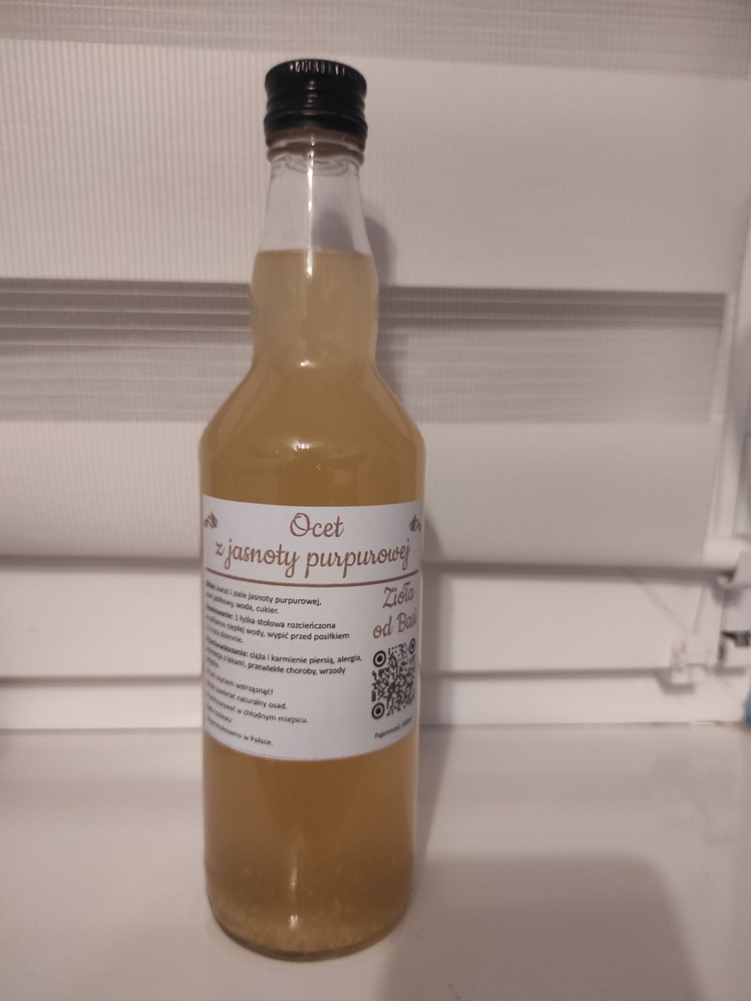 Ocet z jasnoty purpurowej 500 ml