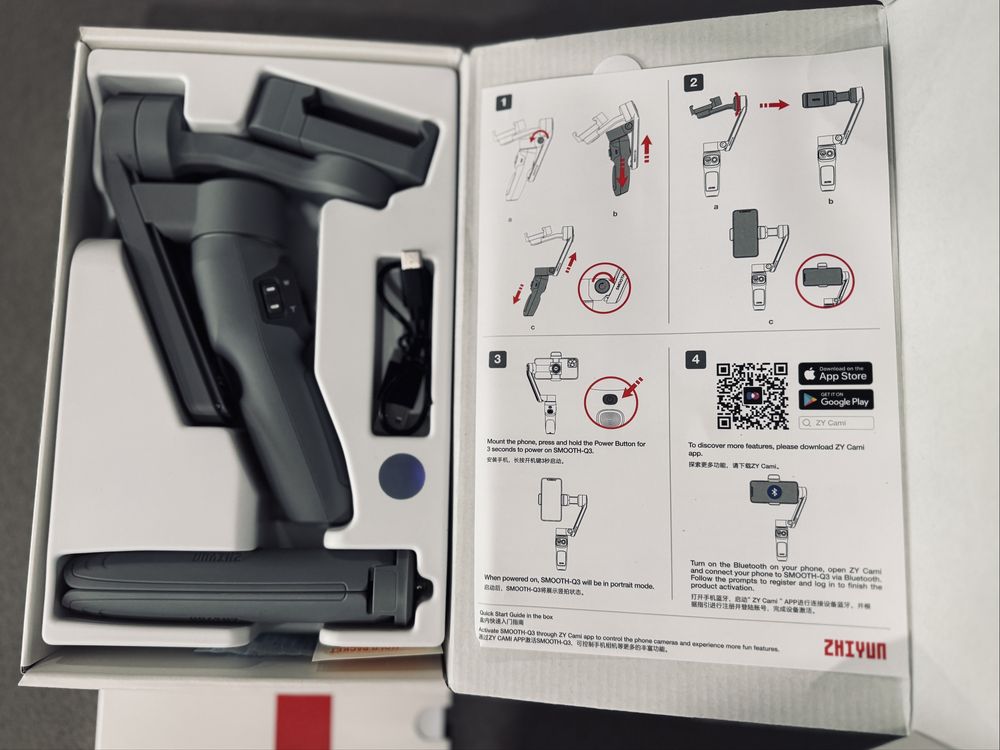Estabilizador Zhiyun Smooth Q3 para smartphone – novo !