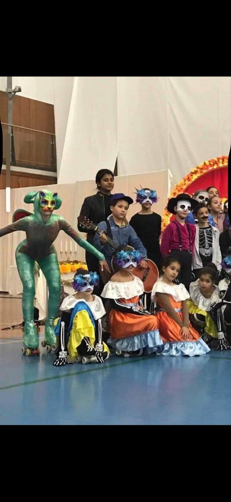 Fato de dragão - patinagem artística