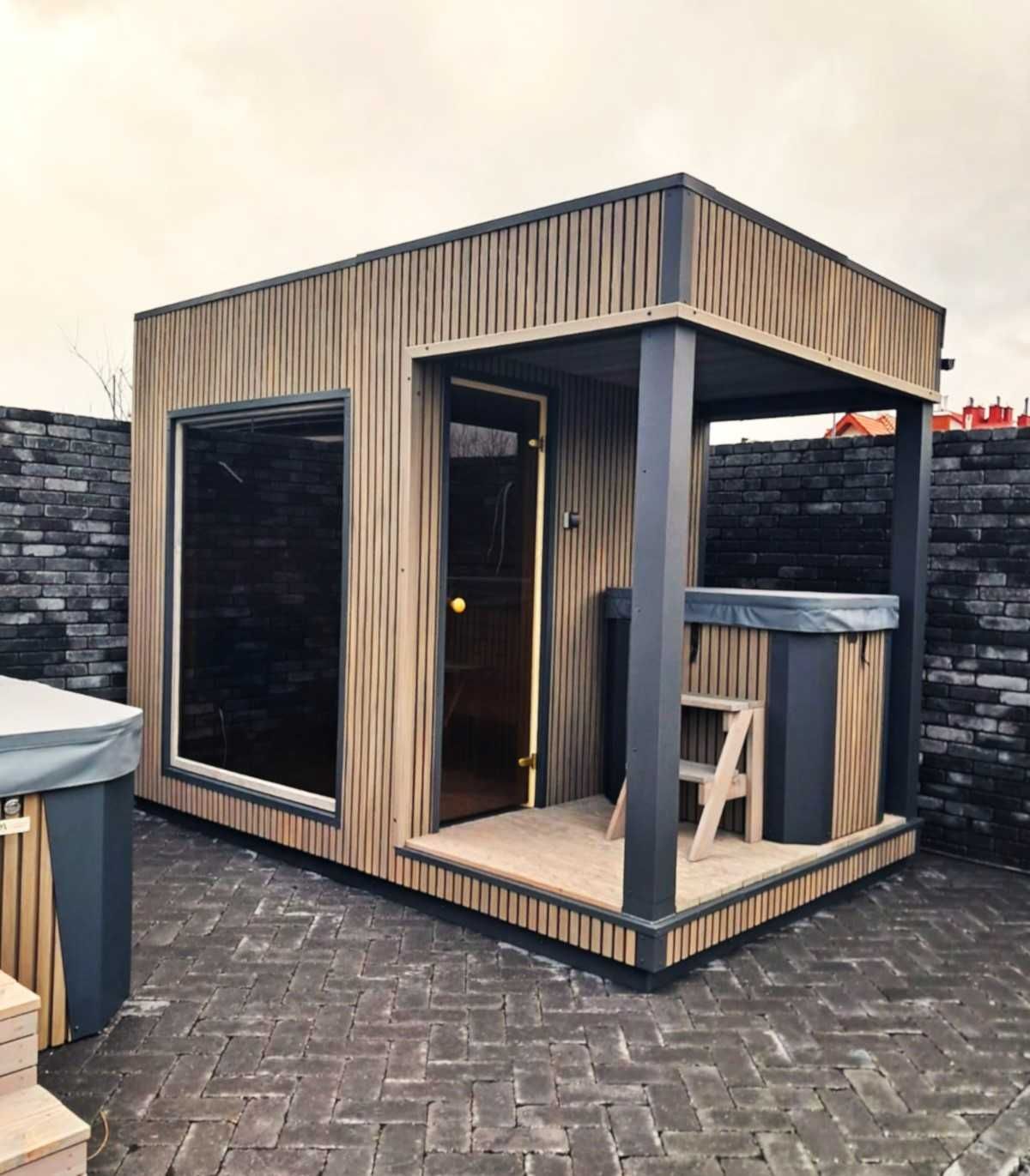 Sauna zewnętrzna Brown Domek ogrodowy od BM Moduły jakość PREMIUM !!