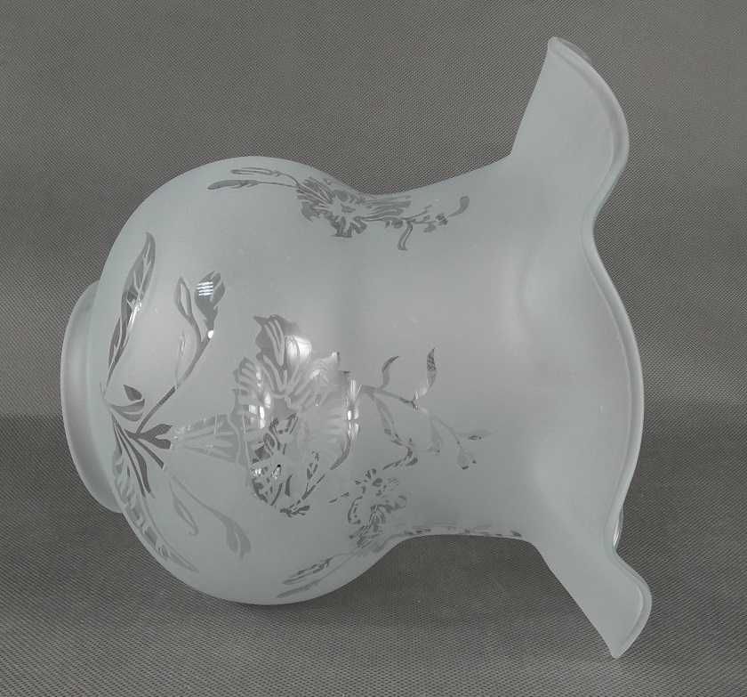 Biały TULIPAN klosz LAMPA NAFTOWA 9,8 cm secesja