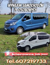 Wynajem busów 9 osobowych. Atrakcyjne ceny! Przewóz osób. Box dachowy