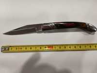 Canivete de Coleção Usado Tipo Laguiole - Cabo Madeira e Metal