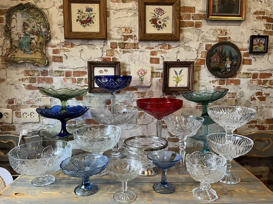 Ваза на ножке.Бонбоньерка.Хрусталь.Мальцово.СССР