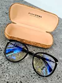 Okulary Polarzone modne damskie okulary do komputera nowe