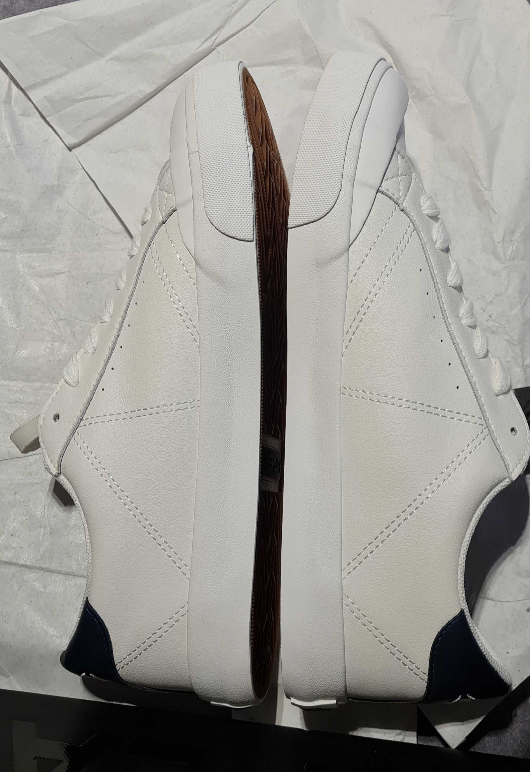 Sneakersy Replay - College Leather S  - Białe - rozmiar 42