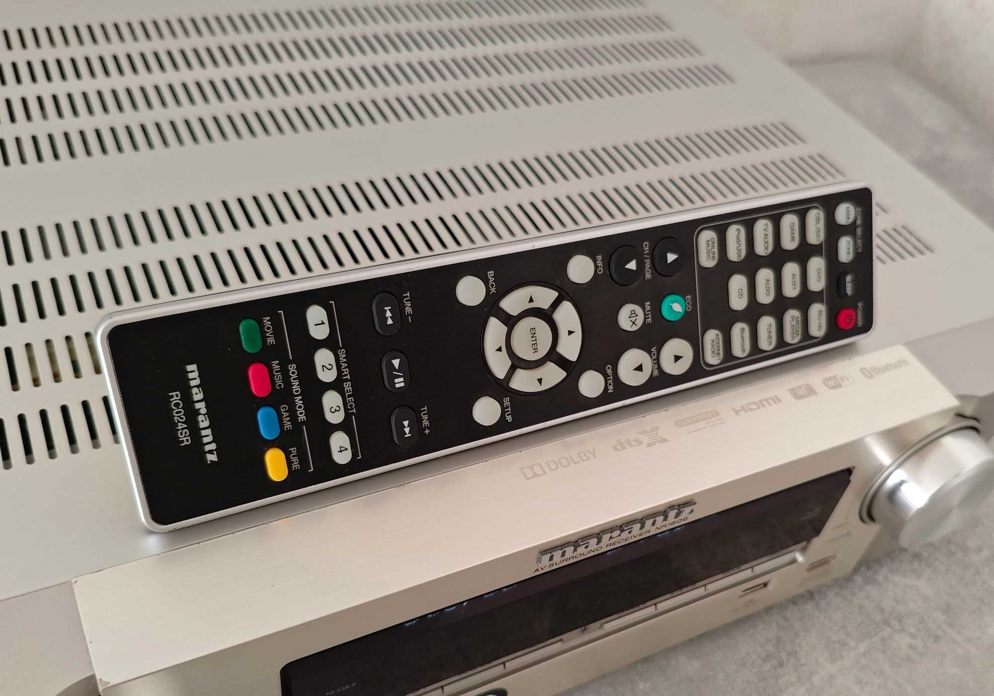 Ресивер Marantz NR1606 (Wi-Fi, Bluetooth, AirPlay, Dolby Atmos, DTS:X)