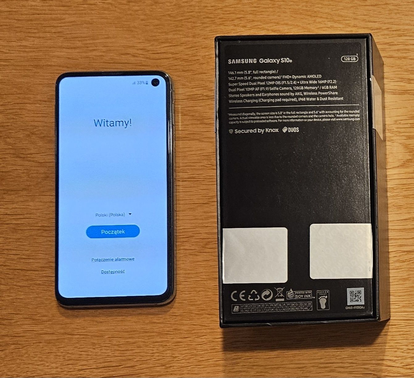 Samsung Galaxy S10e Blue, polski, super stan