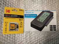 Karta pamięci microSDXC 64GB Kodak + adapter SATA III - USB 3.2 gen 1