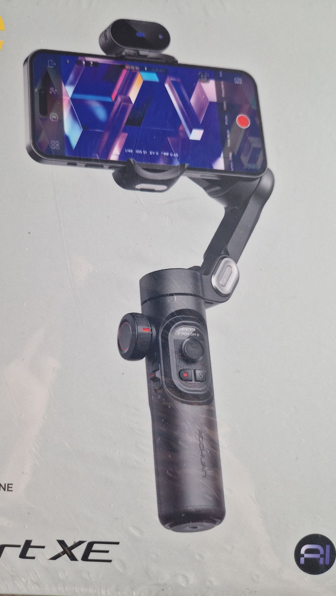 Nowy gimbal (stabilizator) AOCHUAN Smart XE z modułem AI