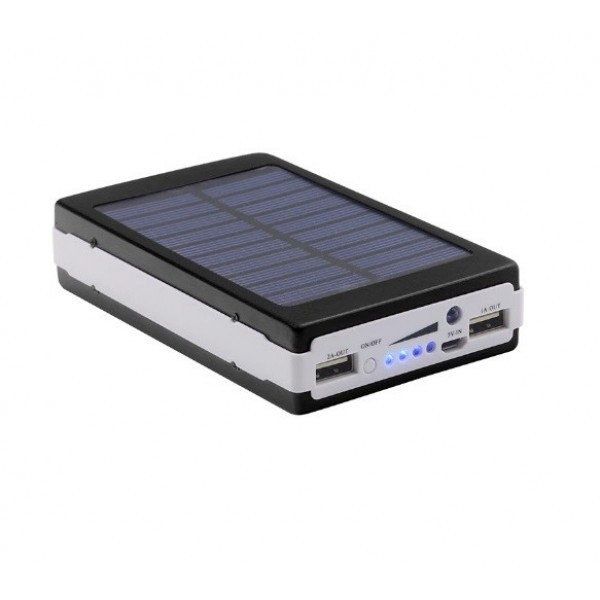 Повер банк на солнечных батареях Power Bank Solar 20000 mAh на 2 порта