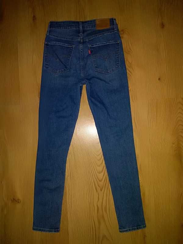 Jeansy Levi's w25 721 high rise skinny Ankle XS 34 dziury