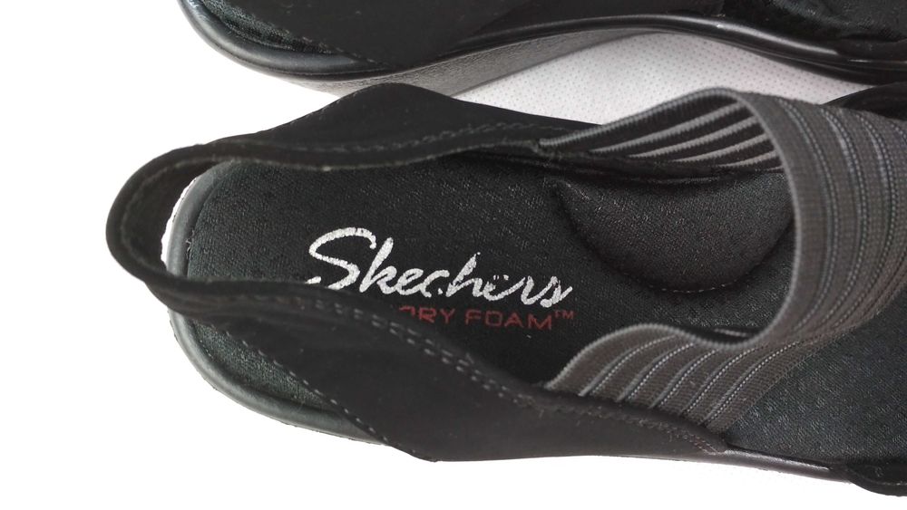 SKECHERS Rumblers Solar Burst Klapki Sandały Na Koturnie Roz. 37